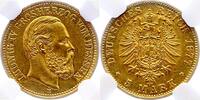 Hessen 5 Mark Gold Ludwig IV. 1877-1892. -