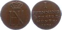 Westfalen, Königreich Pfennig Hieronymus Napoleon 1807-1813. -