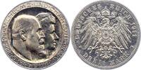 Württemberg 3 Mark Wilhelm II. 1891-1918. -