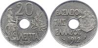 Griechenland 20 Lepta Georg I. 1863-1913. -