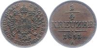 Haus Habsburg 1/4 Kreuzer Franz Joseph I. 1848-1916. -