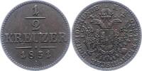 Haus Habsburg 1/2 Kreuzer Franz Joseph I. 1848-1916. -