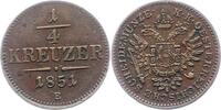 Haus Habsburg 1/4 Kreuzer Franz Joseph I. 1848-1916. -