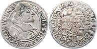 Tschechien-Olmütz 3 Kreuzer Karl II. von Liechtenstein 1664-1695. -