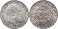 Württemberg 3 Mark Wilhelm II. 1891-1918. -