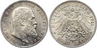 Württemberg 3 Mark Wilhelm II. 1891-1918. -
