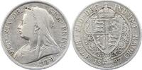 Großbritannien 1/2 Crown Victoria 1837-1901. -