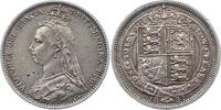 Großbritannien Sixpence Victoria 1837-1901. -
