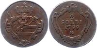 Haus Habsburg Cu-2 Soldi Franz II.(I.) 1792-1835. -