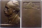 Medicina in nummis Bronzeplakette Debierre, Charles *1853, +1932, französischer Politiker und Mediziner, Professor für Anatomie in Lyon, Freimaurer. -