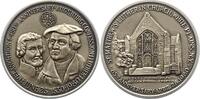 Reformation Versilberte Bronzemedaille 450-Jahrfeier der Übergabe der Augsburger Konfession 1980. -