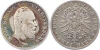 Württemberg 2 Mark Karl 1864-1891. -