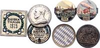 Bayern Versilberte Bronzemedaille Ludwig III. 1913-1918. -