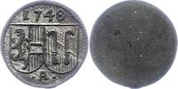 Salzburg Pfennig Andreas Jakob von Dietrichstein 1747-1753. -