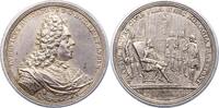 Silbermedaille 1714 Braunschweig-Wolfenbüttel Ludwig Rudolph 1731-1735. Winz. Kratzer, sehr schön +