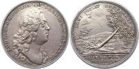 Silbermedaille 1735 Braunschweig-Wolfenbüttel Ludwig Rudolph 1731-1735. Gestopftes Loch, sehr schön