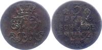 Brandenburg-Preußen 3 Pfennig Friedrich II. 1740-1786. -