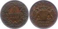 Baden-Durlach Kreuzer Friedrich I. 1852-1907. -