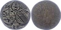 1/2 Kreuzer 1688 Salzburg Johann Ernst von Thun und Hohenstein 1687-1709. Sehr schön +