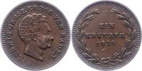 Kreuzer 1828 Baden-Durlach Ludwig 1818-1830. Winz. Druckstelle, vorzüglich +
