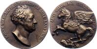 Personenmedaillen Bronzegussmedaille Goethe, Johann Wolfgang von *1749 Frankfurt, +1832. -