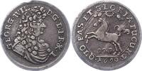 Silberabschlag vom 1 Dukaten 1690 Braunschweig-Lüneburg-Celle Georg Wilhelm 1665-1705. Winz. Randfehler, sehr schön