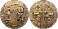 Liebe und Ehe Helle Bronzegussmedaille 79 mm -