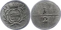 Württemberg 1/2 Kreuzer Karl Eugen 1744-1793. -