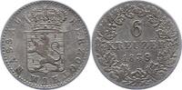 Nassau 6 Kreuzer Wilhelm 1816-1839. -