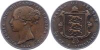 Großbritannien-Jersey 1/26 Shilling Victoria 1837-1901. -