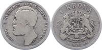 Schweden Krone Oskar II. 1872-1907. -