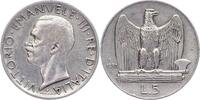Italien-Königreich 5 Lire Vittorio Emanuele III. 1900-1946. -