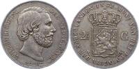 Niederlande-Königreich 2 1/2 Gulden Wilhelm III. 1849-1890. -