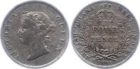 Britisch West Indien 4 Pence Victoria 1837-1901.. -