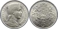 5 Lati 1931 Lettland / Latvijas Republik 1918-1934. Vorzüglich - Stempelglanz