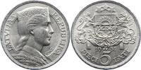 5 Lati 1931 Lettland / Latvijas Republik 1918-1934. Vorzüglich - Stempelglanz