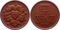 Reformation Braune Porzellanmedaille 500. Geburtstag von Martin Luther 1983. -