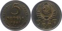 5 Kopeken 1941 Russland UDSSR. Vorzüglich