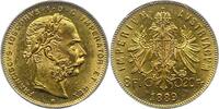 Haus Habsburg 8 Gulden zu 20 Franken Gold Franz Joseph I. 1848-1916. -