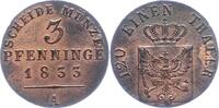 Brandenburg-Preußen 3 Pfennig Friedrich Wilhelm III. 1797-1840. -