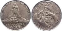 Versilberte Bronzemedaille 1913 Befreiungskriege  Vorzüglich