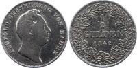 Baden-Durlach 1/2 Gulden Leopold 1830-1852. -