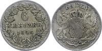 Baden-Durlach 6 Kreuzer Leopold 1830-1852. -