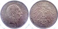 Sachsen 5 Mark Albert 1873-1902. -