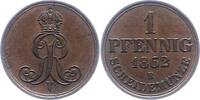 Braunschweig-Calenberg-Hannover Pfennig Georg V. 1851-1866. -