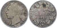 Württemberg 1/2 Gulden Wilhelm I. 1816-1864. -