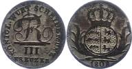 Württemberg 3 Kreuzer Friedrich I. 1806-1816. -