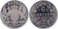 Baden-Durlach 6 Kreuzer Leopold 1830-1852. -