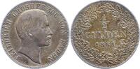Baden-Durlach 1/2 Gulden Friedrich I. 1852-1907. -