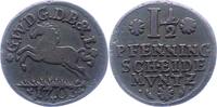 1 1/2 Pfennig 1703 Braunschweig-Lüneburg-Celle Georg Wilhelm 1665-1705. Fast sehr schön